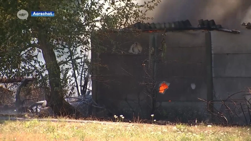 Asbest vrijgekomen bij brand in oude voetbalkantine in Aarschot