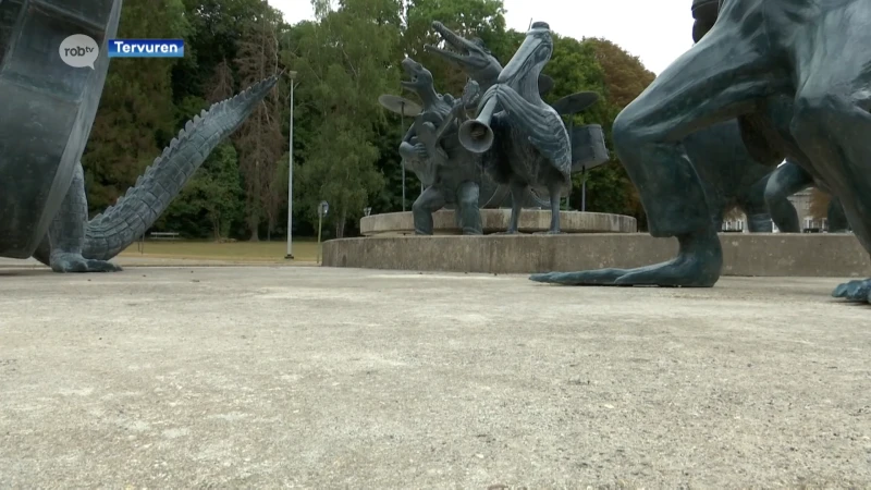 Bekende jazzfontein in Tervuren staat nog altijd droog