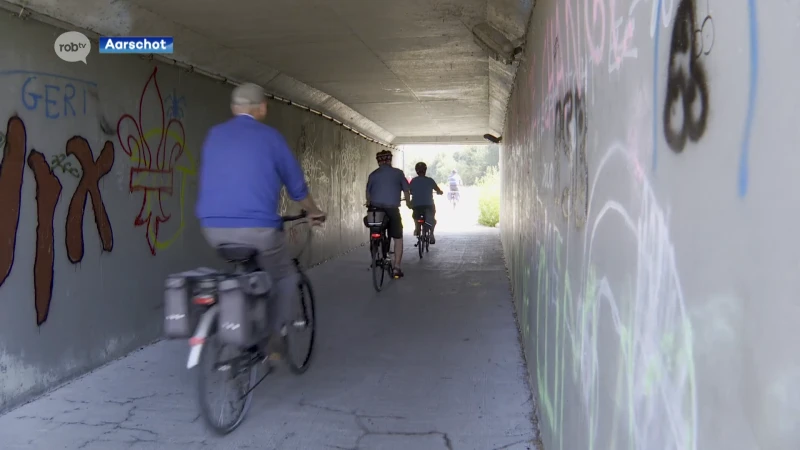 Opnieuw werken aan de fietstunnel van het Demerjaagpad in Aarschot