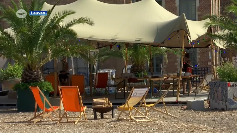 Aan de Velodroom in Leuven opent vanavond een tijdelijke stadscamping