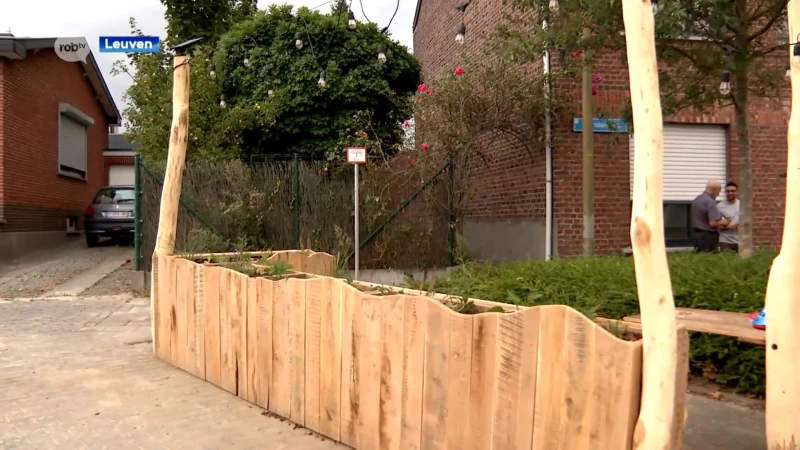 Parkeerplaats wordt ontmoetingsbank in Leuvense wijk: "We waren meteen enthousiast"