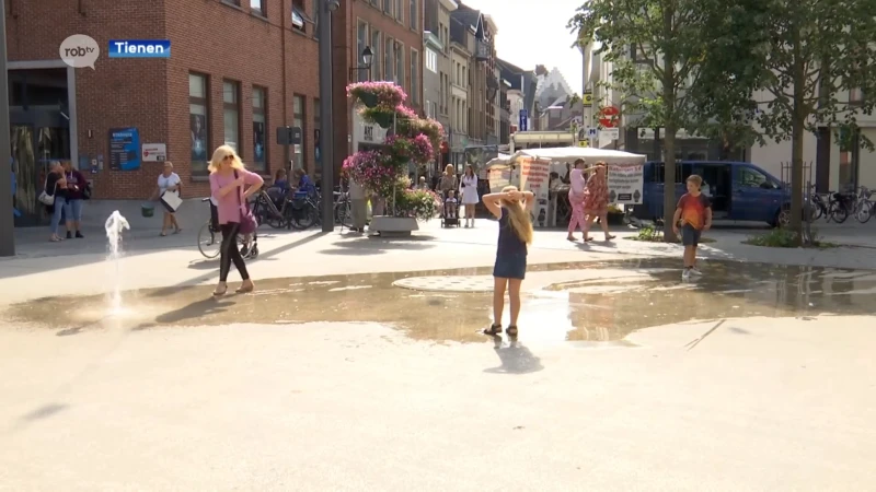Fontein aan Grote Markt in Tienen al viertal weken stuk