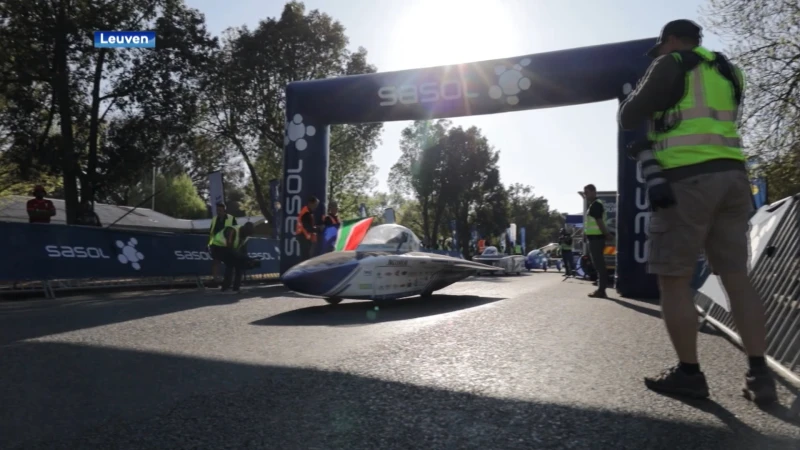 Solar team van KU Leuven neemt leiding over na derde etappe in Solar Challenge in Zuid-Afrika