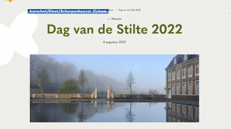 Dag van de stilte wordt heel weekend op 29 en 30 oktober in Landschapspark de Merode