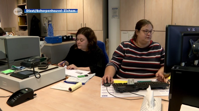 Enkele tientallen Diestenaren trekken naar tijdelijk stadsloket in Scherpenheuvel na cyberaanval: "Voor vragen over rijbewijzen, geboortes en overlijdens, zoeken we nog een oplossing"