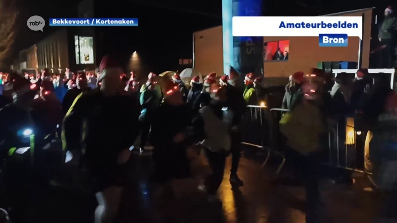 426 deelnemers voor allereerste Santa Run in Kortenaken en Bekkevoort