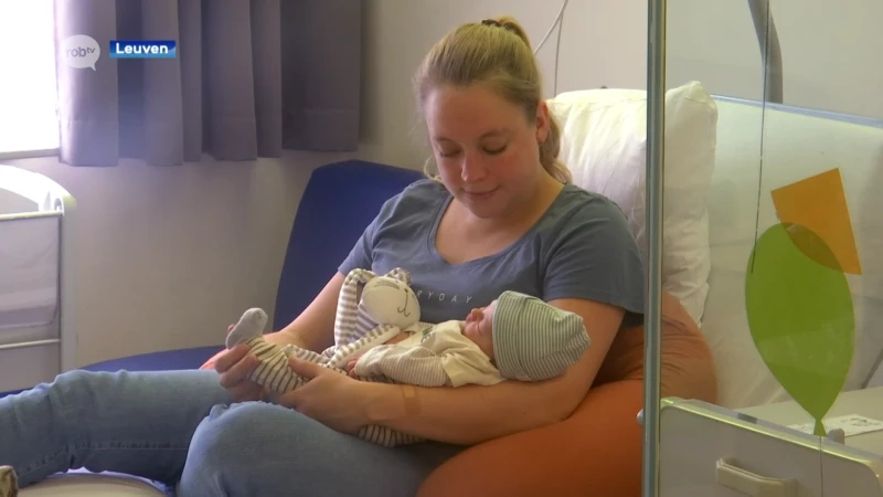 Celine uit Aarschot werd gisteren geboren in het Heilig Hart in Leuven en is één van de 8 kerstkindjes in onze regio
