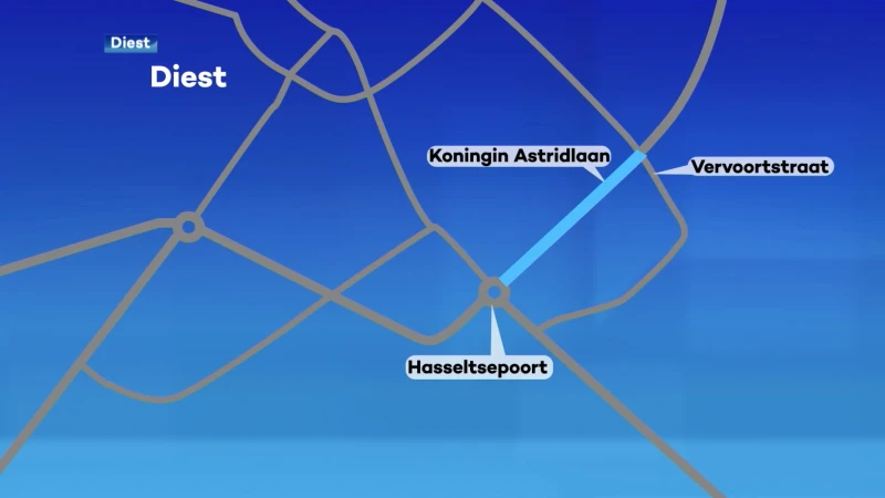 Deel van ring rond Diest is vanaf vandaag blauwe zone: Koningin Astridlaan, Eduard Robeyns- en Commissaris Neyskenslaan