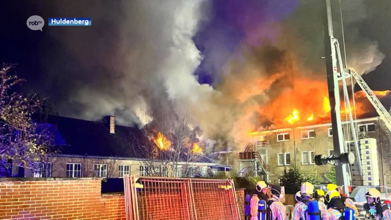 Grote brand in Huldenberg, veel schade, gelukkig geen gewonden