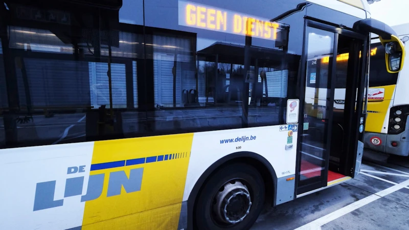 Verschillende bussen rijden morgen niet uit: personeel De Lijn neemt deel aan algemene actiedag