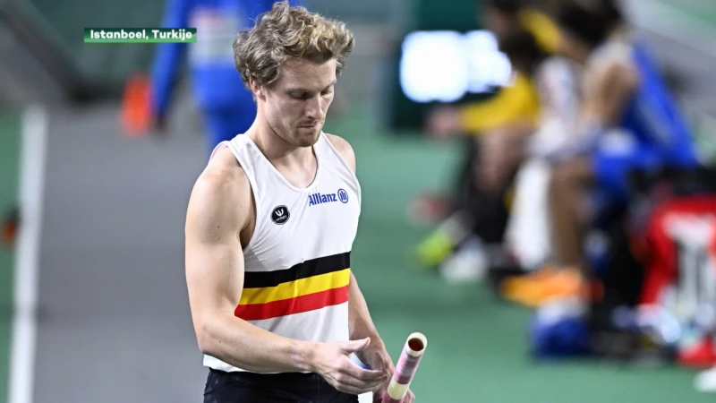 Polsstokspringer Ben Broeders eindigt achtste op het EK indoor