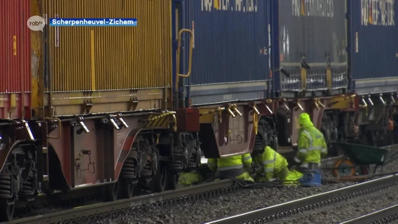 Defecte goederentrein in Testelt zorgt voor heel wat hinder op het spoor