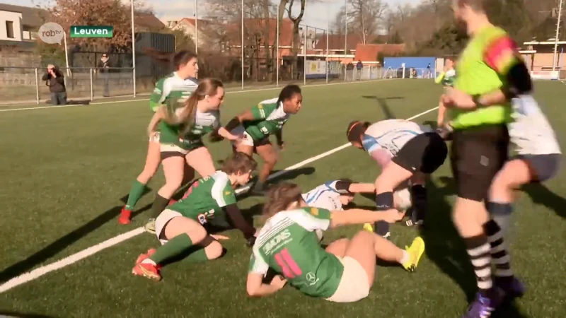 Leuvens Damesrugbyteam veegt de vloer aan met tweede in het klassement (69-0): "Heb er alle vertrouwen in dat we kampioen gaan spelen"