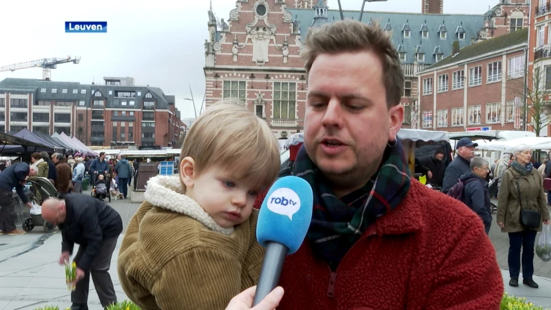 Bloemen staan komende weken centraal op Leuvense markten: "Willen de klanten belonen omdat ze altijd komen"