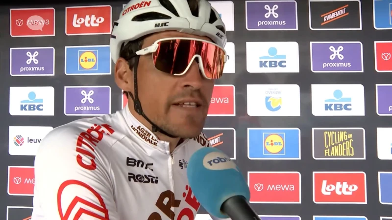 Greg Van Avermaet: "Een mooie koers, ik rijd graag in deze streek"