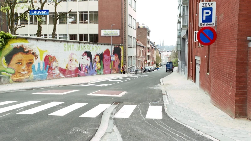 Vernieuwde Brusselsestraat in Leuven ingewijd, maar nog werken tot juli