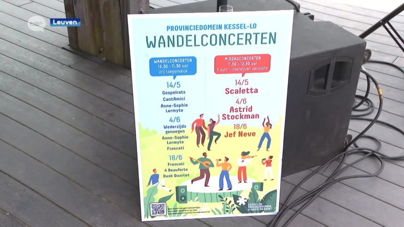 Scaletta, Jef Neve en Astrid Stockman op concertwandelingen in provinciaal domein Kessel-Lo