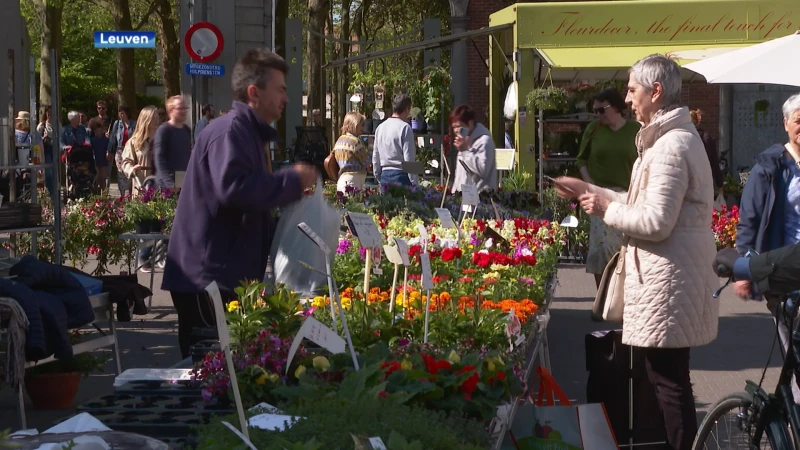 Fonskesmèt brengt bloemen en vertier naar de Leuvense markt