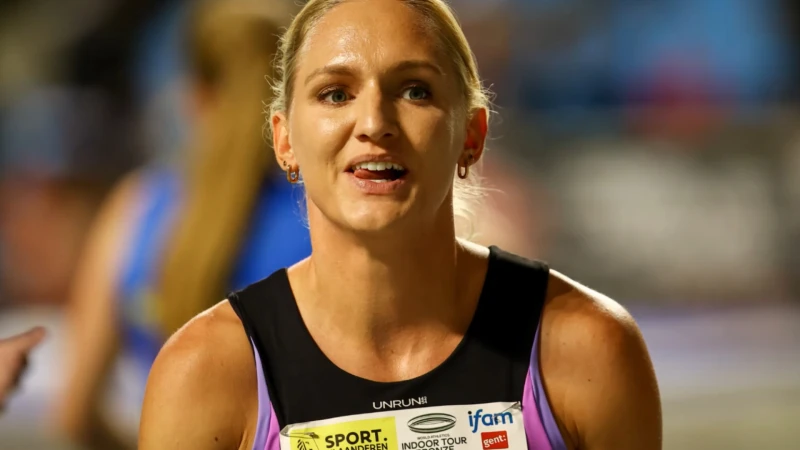 Hanne Claes breekt Belgisch record 400m horden en mag naar Olympische Spelen in Parijs