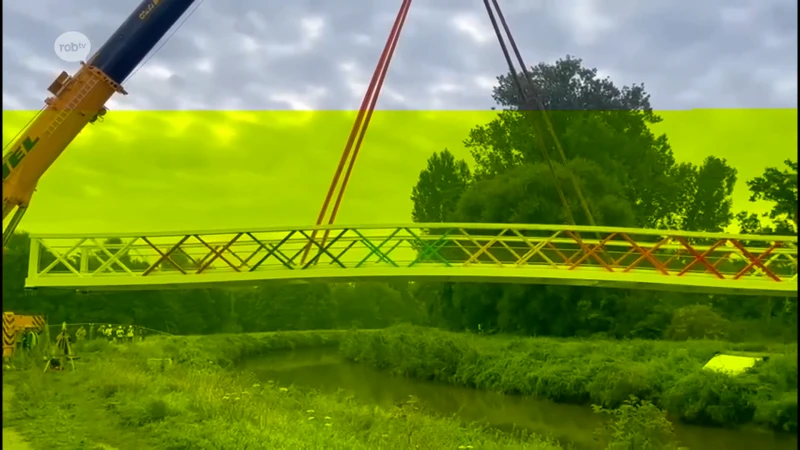 Nieuwe 'regenboogbrug' zorgt voor vlottere verbinding voor voetgangers en fietsers tussen Boortmeerbeek en Bonheiden