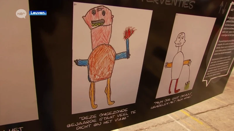 Tentoonstelling met kindertekeningen over senioren loopt nog tot 23 september in Hal 5 in Leuven