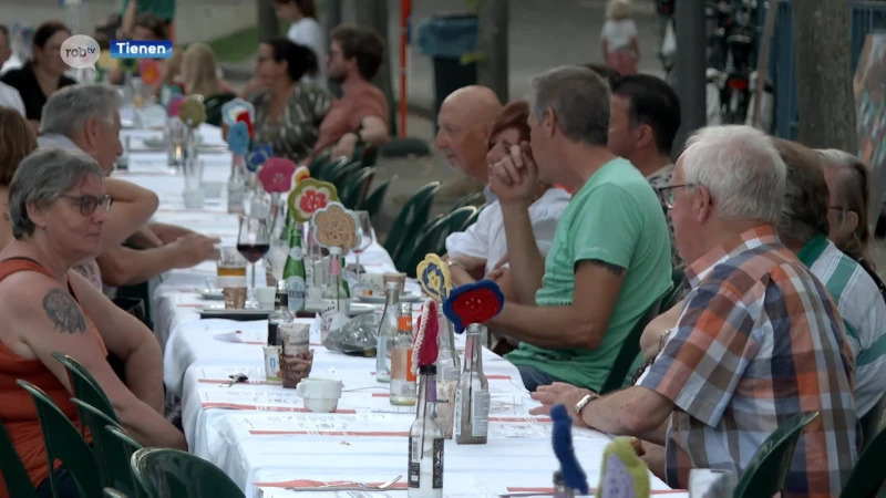 Langste tafel Tienen goed voor 400 bezoekers: "Wat moet er nog meer zijn? Dank u, Tienen!"