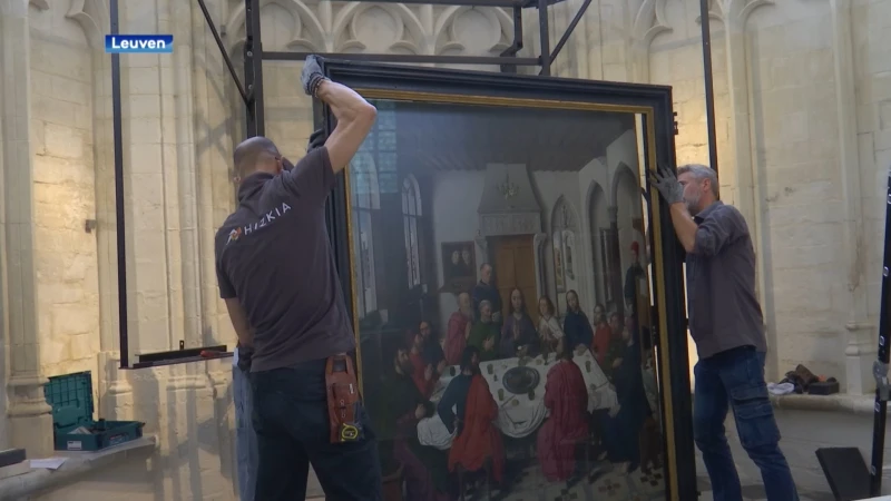 Het laatste Avondmaal van Dirk Bouts verlaat voor het eerst de Sint-Pieterskerk: "Letterlijk en figuurlijk een groot werk"