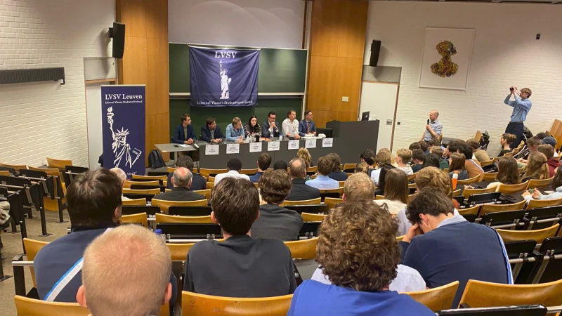 Politici debatteren morgen over justitie, verkiezingen en asiel en migratie tijdens Groot Openingsdebat van LVSV in Leuvense aula Pieter De Somer