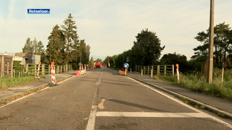 Voorbereidingen voor afbraak Dijlebrug in Rotselaar starten dinsdag, verkeer blijft omleiding volgen tot volgende zomer