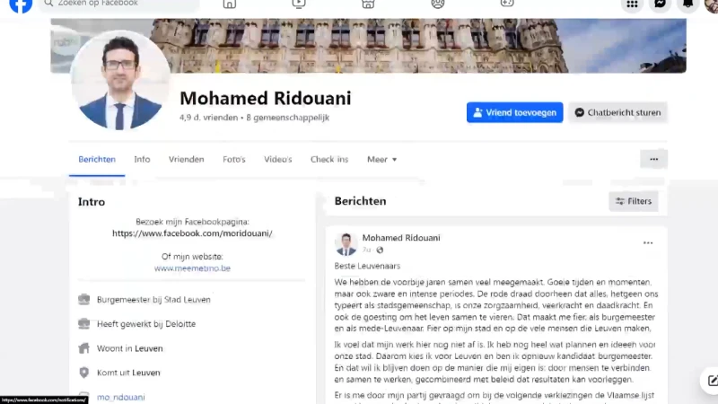 Mohamed Ridouani blijft kaart van Leuven trekken en weigert rol als lijsttrekker op Vlaamse lijst van Vooruit