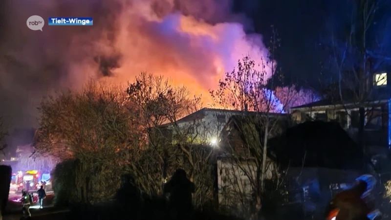 Chalet in Tielt-Winge gaat in vlammen op: Eigenaar vlucht op tijd naar buiten