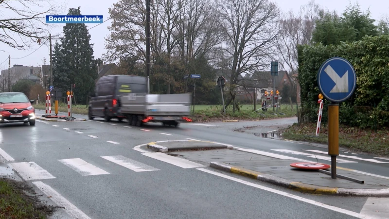 Nieuw voetpad langs Molenheidebaan in Boortmeerbeek, snelheid wordt verlaagd naar 50 km/u