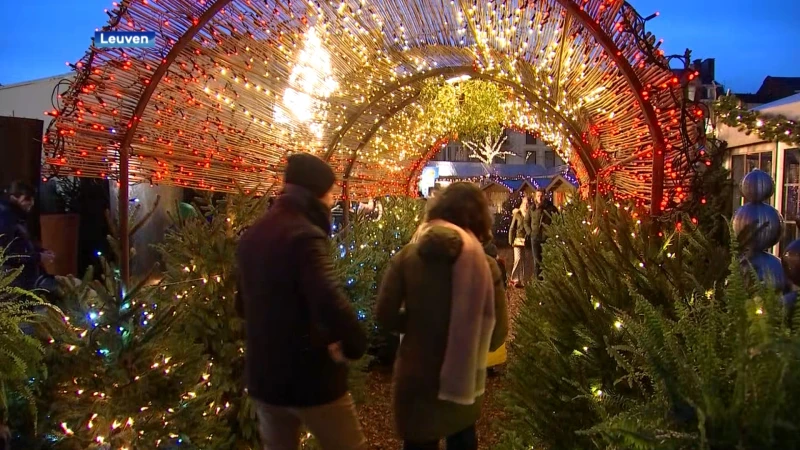 Leuvense kerstmarkt geopend: "Samen de kerstsfeer ontdekken"