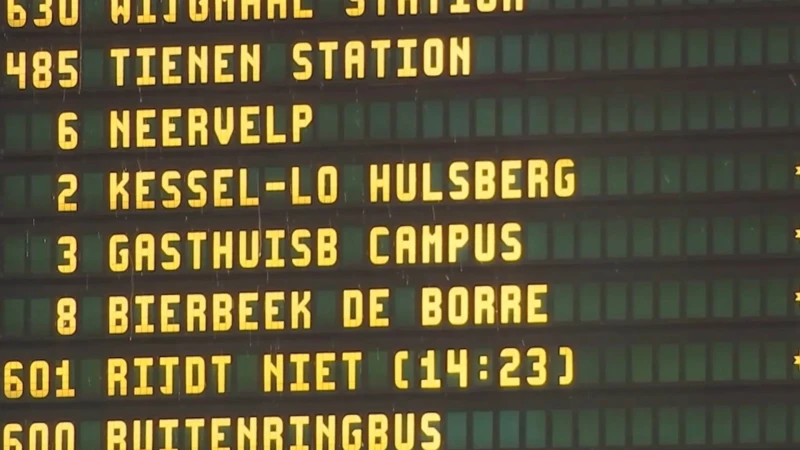 Spontane vakbondsactie zorgt voor hinder bij De Lijn in onze regio