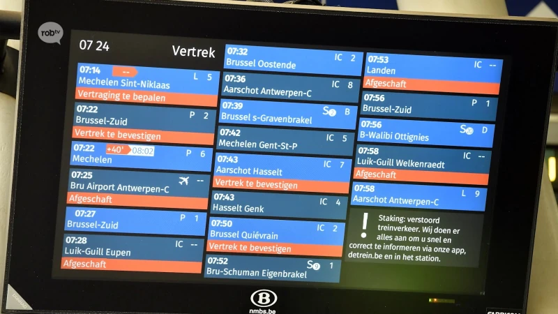 Spoorvakbond ACOD wil 3 dagen staken door gebrek aan dialoog met directie NMBS