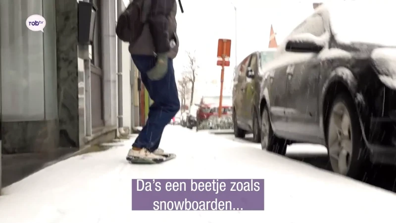 Jongeren in Scherpenheuvel vinden originele manier om de baan op te gaan: "Een beetje zoals snowboarden"
