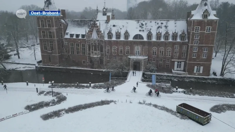 OVERZICHT: sneeuwtapijt bedekt Oost-Brabant, veel plezier maar ook ellende op de weg