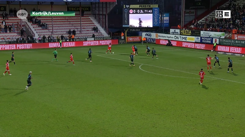 OH Leuven kan niet winnen én scoren bij hekkensluiter KV Kortrijk (0-0): "Niemand wou een fout maken achterin, want dat kon fataal zijn"