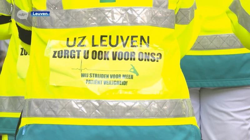 Personeel spoeddienst UZ Leuven voert actie tegen hoge werkdruk: 'UZ Leuven, zorgt u ook voor ons?'