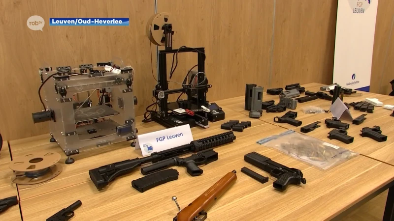 Inval in huis in Oud-Heverlee in onderzoek naar 3D-geprinte wapens: "Eén van de grootste successen in strijd tegen 3D-wapenhandel"