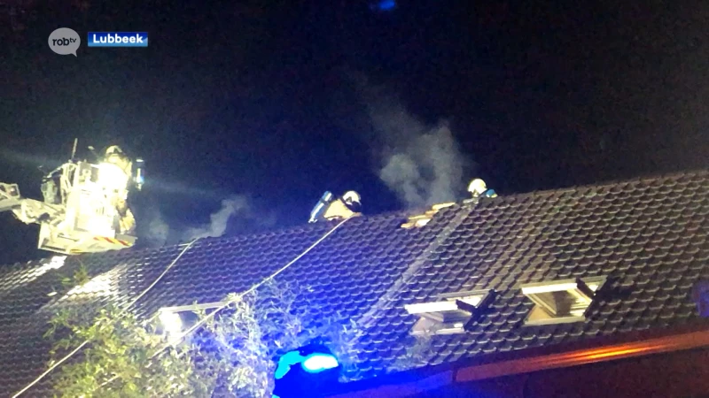 2 bewoners naar ziekenhuis met CO-intoxicatie na uitslaande dakbrand in Lubbeek