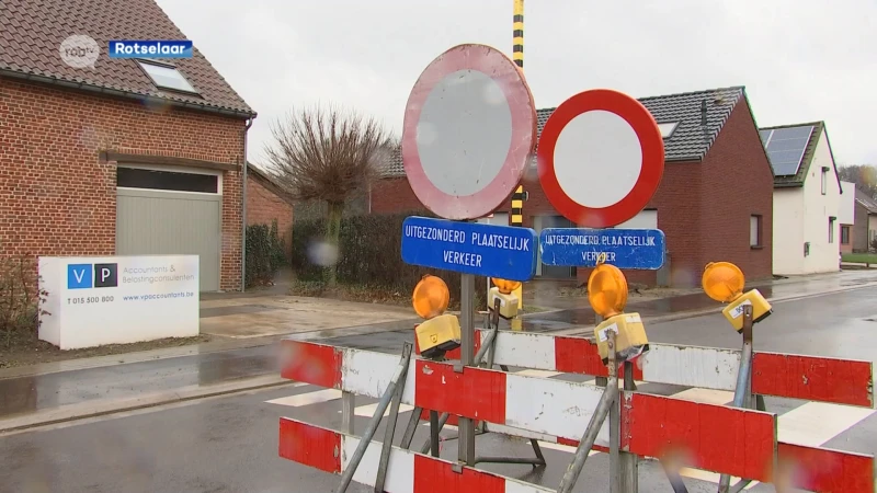 Eindelijk nieuwe aannemer gevonden na jaar vertraging aan werken in Vakenstraat en Steenweg op Gelrode in Rotselaar door faillissement