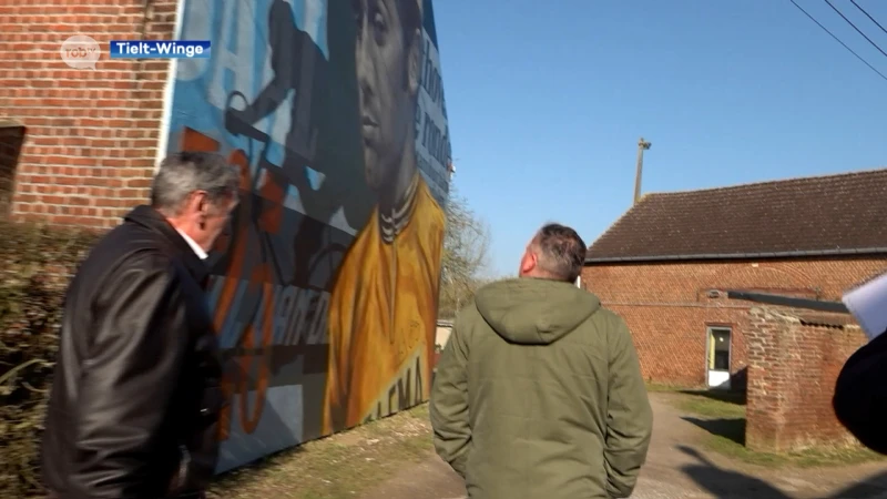 Imposante muurschildering eert Eddy Merckx in geboortedorp Meensel-Kiezegem: "Ik ben zeer fier, dit is ongelofelijk"