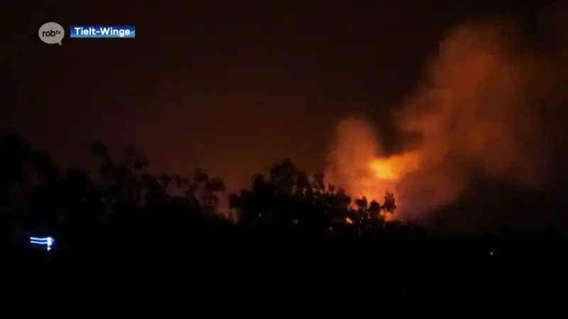 Brandweer moet meerdere keren uitrukken voor brand in boomgaard in Meensel-Kiezegem: Tuinafval in brand gestoken