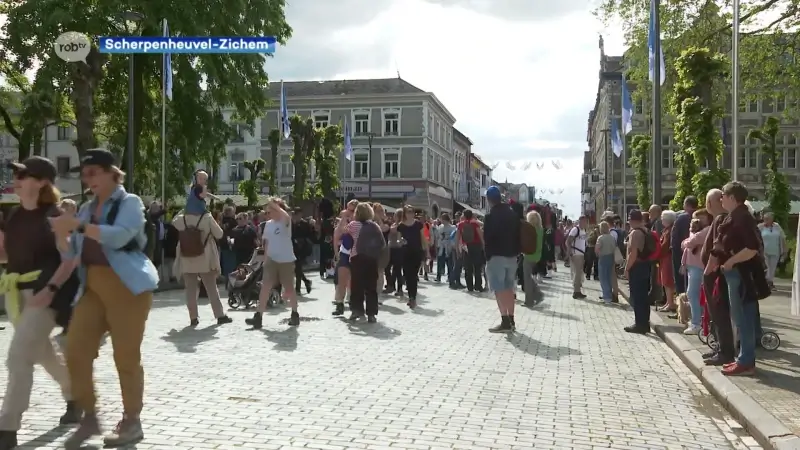 Bedevaartsseizoen op volle toeren in Scherpenheuvel: 100 mensen wandelen van Antwerpen naar de basiliek