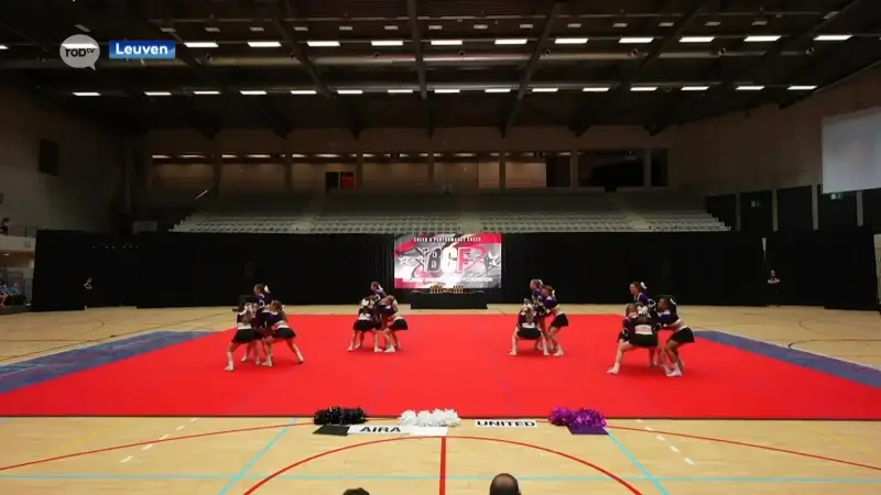 Alle teams van Aira United uit Leuven Belgisch kampioen cheerleaden