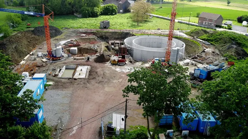 Nieuw waterzuiveringsstation in Bunsbeek aan het einde van dit jaar klaar