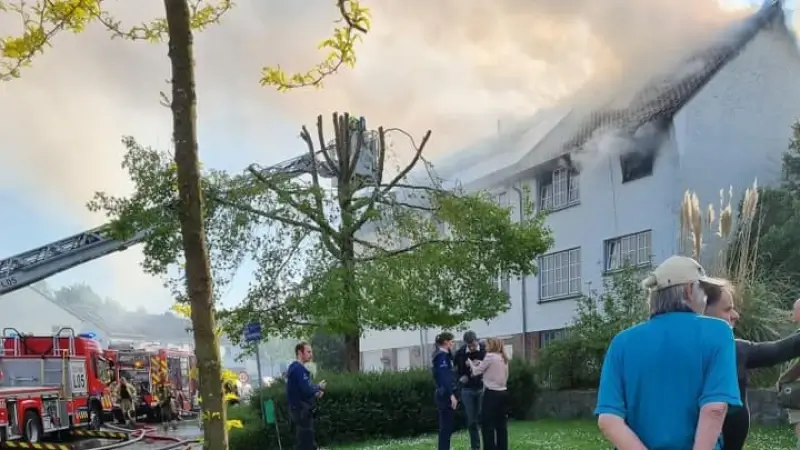 Woning onbewoonbaar verklaard na brand in Edouard Hubertilaan in Tervuren