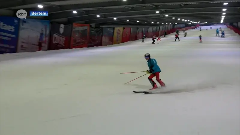 Hayden Mertens uit Leefdaal is Belgisch kampioen indoor parallel skiën bij de U14