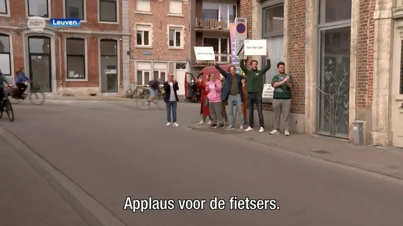 Leuvense fietsers krijgen applaus op Wereldfietsdag: "Ideaal moment om fiets in de verf te zetten"